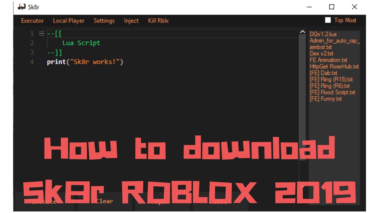script executor roblox download 2018 for mac